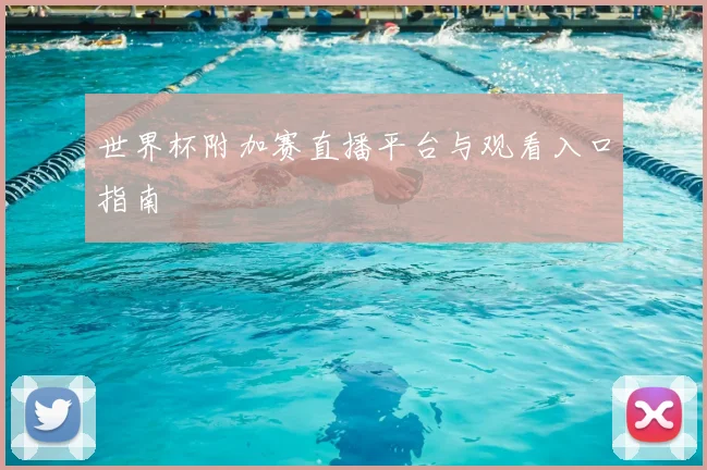 世界杯附加赛直播平台与观看入口指南